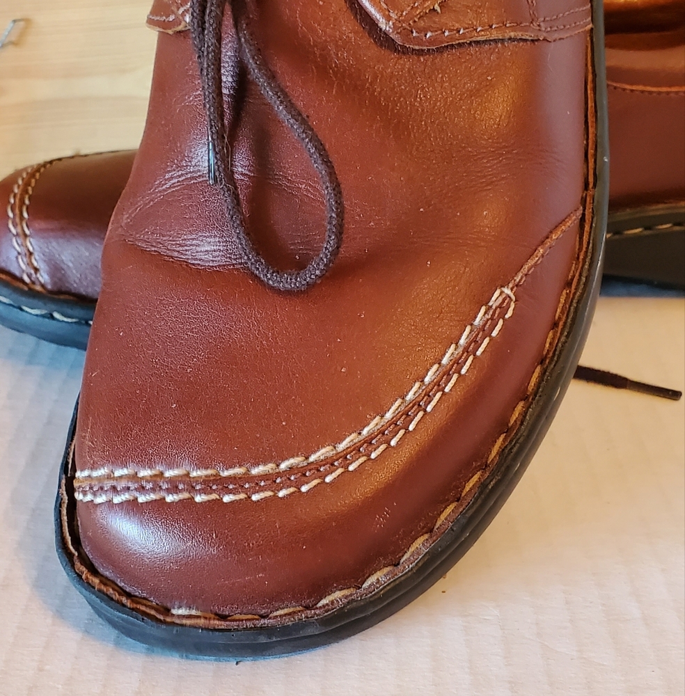 Josef Seibel Chestnut Leather Loafers Size 39